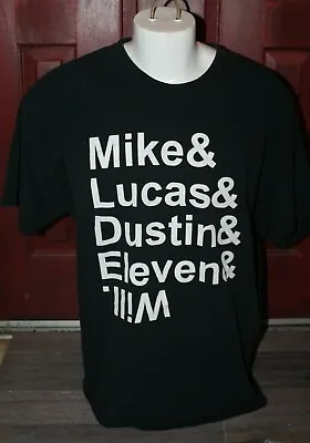 Buy Stranger Things T-Shirt MIke & Luca & Dustin & Eleven & Will TV Show Series 2XL • 14.17£
