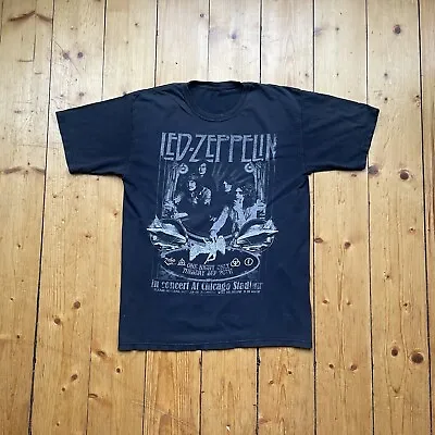 Buy Vintage Led Zeppelin 2007 Black T-shirt Band Music Rock 00s Myth Gem Chicago USA • 4.99£