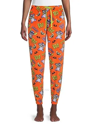 Buy Lilo & Stitch Halloween Pajamas Pants Women's Size S-3X Plus Joggers Disney NWT • 22.63£
