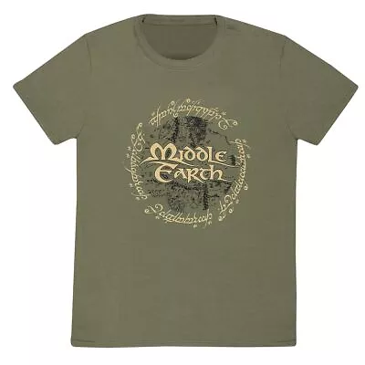 Buy Lord Of The Rings - Middle Earth Unisex Green T-Shirt Ex Ex Large - - L1362z • 16.26£