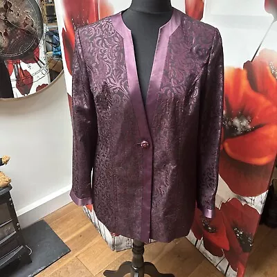 Buy Bon Marche Jacket Size 18 Purple Evening Going Out Vintage Wedding  • 15£