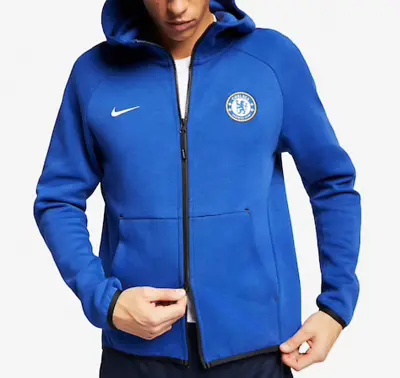 Buy Nike Chelsea Tech Fleece Men's Full-Zip Hoodie Size Medium (AH5198 495) • 89.99£