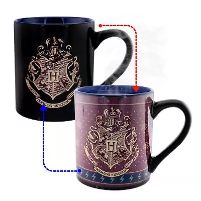 Buy Harry Potter Hogwarts Holiday Sweater Heat-Reveal Ceramic Mug | Holds 14 Ounces • 17.28£