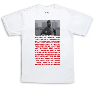 Buy John Barnes Rap World In Motion Italia 90 T-Shirt England World Cup Cult Song • 9.99£