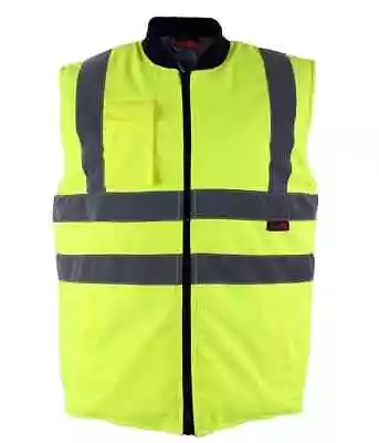 Buy Blackrock Hi Vis Bodywarmer Reversible Gilet High Viz Zip Top Vest Quilt Lined • 25.29£