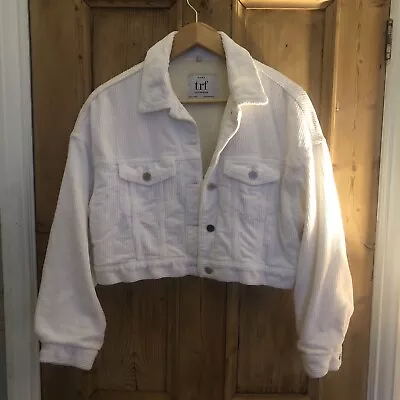 Buy Zara Cream Corduroy Denim Style Jacket. Fleece Lined. Small. • 14.99£