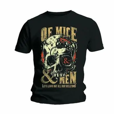 Buy Of Mice & Men Unisex Mens New Tee Tshirt: Leave Out All Our Skeletons  • 9.99£
