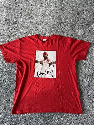 Buy Supreme Gucci Mane T-shirt Size Extra Large Red • 50£