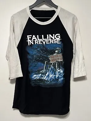 Buy FALLING IN REVERSE 2017 The End Is Here Tour Raglan T Shirt Size M Black • 23.62£