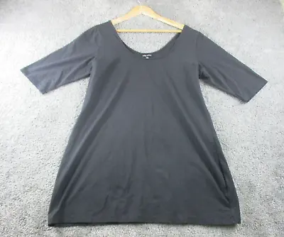 Buy City Chic Top/T Shirt Small Short Sleeve Round Neck Black Cotton Stretch • 9.47£