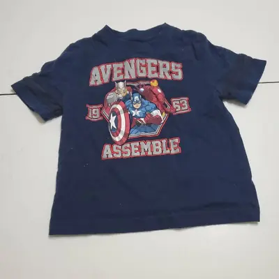 Buy Marvel Avengers Assemble 1963 Epic Threads Boys Graphic T-Shirt Navy Crew Neck 4 • 5.51£