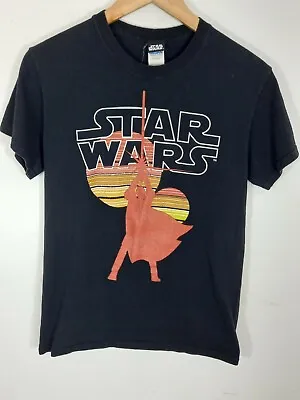 Buy Star Wars Retro Suns Tatooine Official New Hope Poster Black Mens T-shirt Small • 5.69£