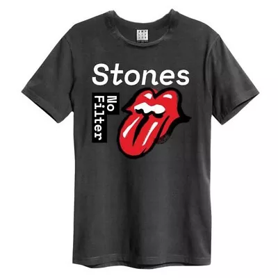 Buy Amplified Unisex Adult No Filter The Rolling Stones T-Shirt • 20.09£