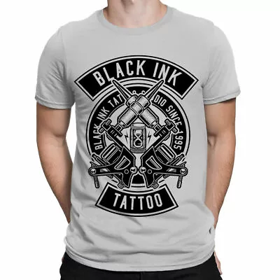 Buy Black Ink Tattoo Studio Mens T-Shirt | Screen Printed Tattooing Tattooist • 12.95£