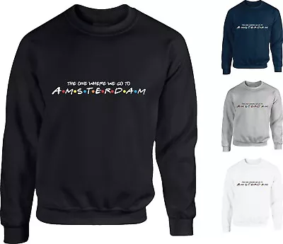 Buy The One Where We Go To Amsterdam Jumper Friends Inspired Holiday Vacations Top • 17.99£