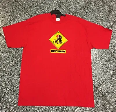 Buy XL NWOT VINTAGE Limp Bizkit Red T-Shirt Fred Durst GIANT TShirt Tee Shirt VTG • 94.51£