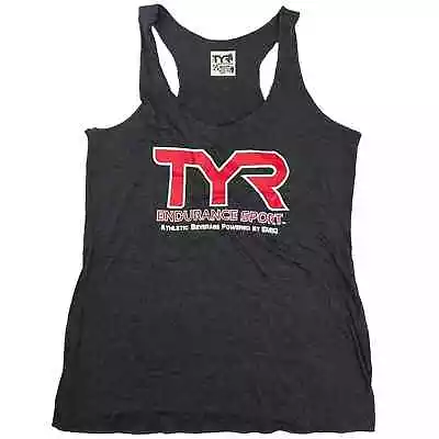 Buy Tyr Womens Endurance Racer Tank - Charcoal Black - Size Medium - Rough Edges • 16.96£