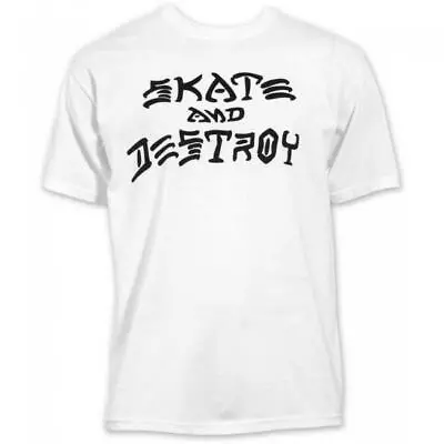 Buy Genuine Thrasher Skate And Destroy T-Shirt - White • 26.99£