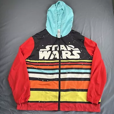 Buy Disney Star Wars Windbreaker Jacket Size 2XL Full Zip Hoodie • 28.41£