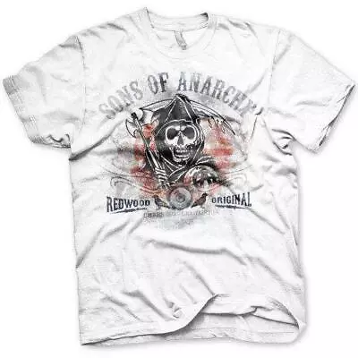 Buy Sons Of Anarchy United Flag Unisex T-Shirt, White Medium Tee • 14.99£