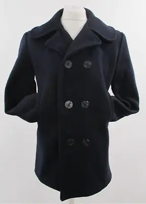 Buy Military Style Peacoat, US Pea Coat, Navy Blue, Large, 40  Chest - R245 • 40£