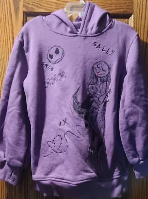 Buy Kids Size L Jack Skellington Sally Nightmare Before Christmas Purple Sweatshirt • 23.62£
