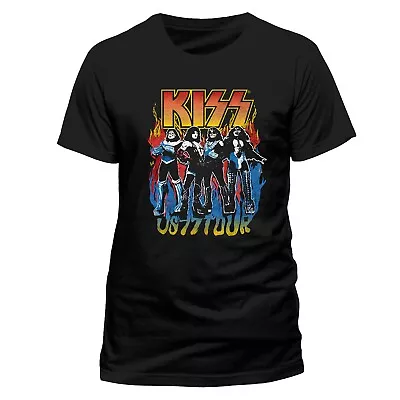 Buy Kiss US 77 Tour T-Shirt Gr.L Mötley Crüe Twisted Sister Def Leppard Warlock Dio • 23.59£