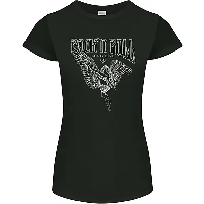 Buy Rock N Roll Angel Womens Petite Cut T-Shirt • 9.99£