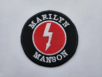Buy Rock Music Sew / Iron On Embroidered Patch:- Marilyn Manson (b) • 4.40£