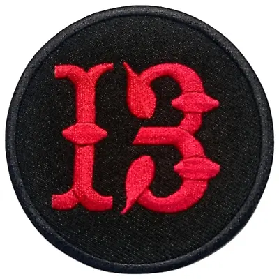 Buy Lucky 13, 8 Ball Vintage Biker Red Iron Sew On Embroidered Patch • 2.37£
