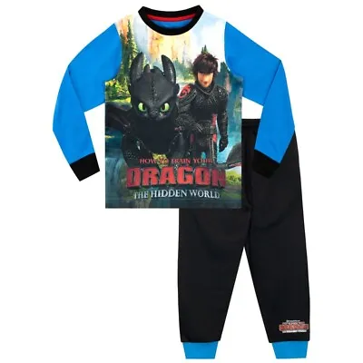 Buy Original Kids How To Train Your Dragon Pyjamas The Hidden World By Dreamworks • 6.49£