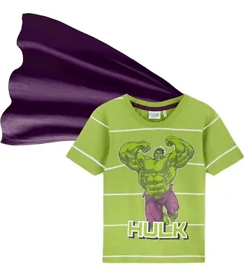 Buy Marvel Boys T Shirts, Avengers T Shirts With Cape For Kids And Teens 11-12 Years • 8£