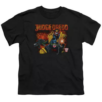 Buy Judge Dredd Through Fire Kids Youth T Shirt Licensed Comic Book IDW Tee Black • 14.05£