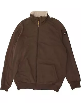 Buy CHAMPION Mens Slim Bomber Jacket UK 44 2XL Brown Cotton BC12 • 24.11£