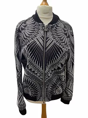Buy Balmain Mens - Crystal-embellished Cotton-twill Bomber Jacket • 1,100£