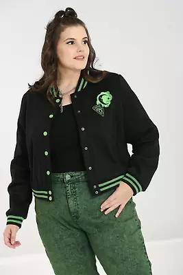 Buy Samara Jacket Hell Bunny Ouija Plus Size 18 20 22 Green Black Alternative Goth • 39.99£