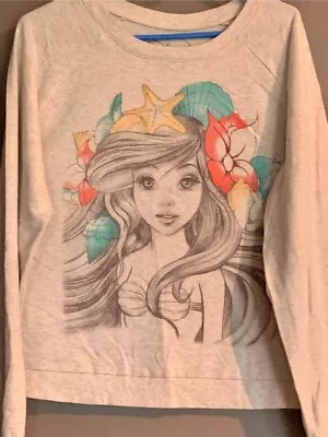 Buy Disney The Little Mermaid Ariel Pastel Sketch Lightweight Sweatshirt Women's L • 11.37£