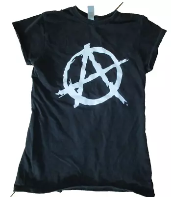 Buy Gildan Black Anarchy Short Sleeve T-shirt Size S • 2.99£