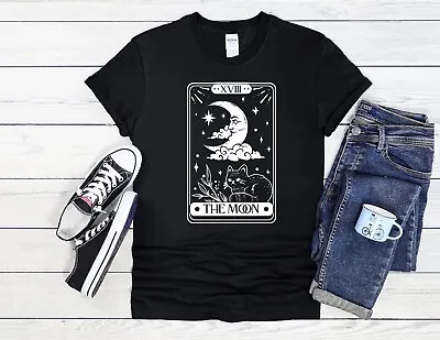 Buy The Moon Tarot Card Men Women Jute Bag Unisex Hoodie Baseball T Shirt Top 3619 • 11.99£