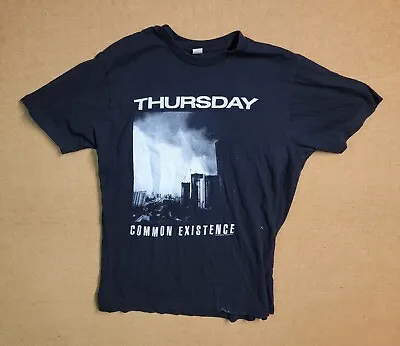 Buy Thursday Common Existence Shirt Concert Tour Men's Sz S Black Rock 2009 • 14.41£