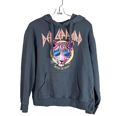 Buy 🟢 Def Leppard Womens Size Medium Rock Of Ages Hoodie Sweatshirt • 14.08£