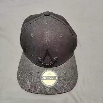 Buy Assassin's Creed Metal Logo Black Adults Snapback One Size Limited Edition • 17.99£