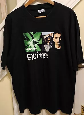 Buy Depeche Mode Vintage 2001 Exciter Tour XL Black T-Shirt Excellent Condition • 28£