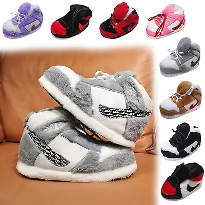 Buy Warm Slippers Indoor Unisex Sneaker Cotton Funny Sneakers Home Slippers Winter • 8.64£