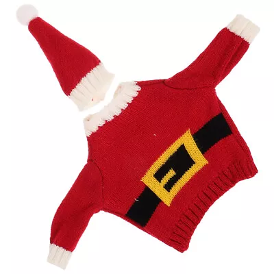 Buy  Xmas Wine Bottle Hat Decoration Christmas Decorations Old Man Set Sweater • 6.18£