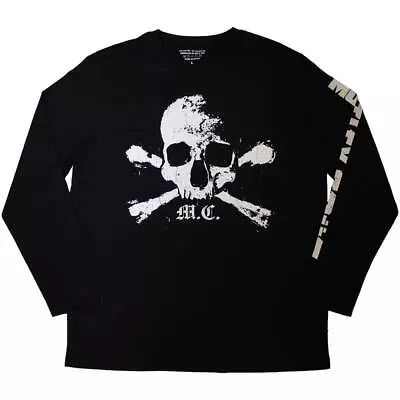 Buy Motley Crue Orbit Skull Black Long Sleeve Shirt NEW OFFICIAL • 21.19£