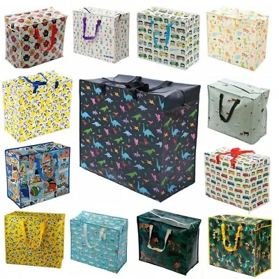 Buy Jumbo Extra Large Laundry Shopping Bags Reusable Zip Up Kids Toys Storage Bag • 6.89£