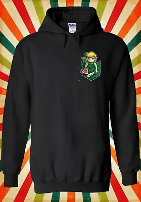 Buy Link Pocket Zelda Game Cool Retro Men Women Unisex Top Hoodie Sweatshirt 2593 • 17.95£