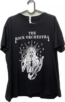 Buy The Rock Orchestra Tshirt Black White 2023 Tour UK Cotton Women's Size L • 14£