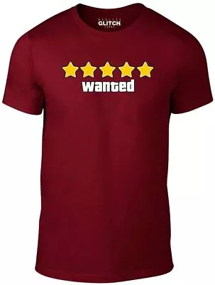 Buy Wanted T-Shirt Men's GIFT PRESENT GAME BOOKS GRAND BIRTHDAY AUTO XBOX THEFT • 11.99£